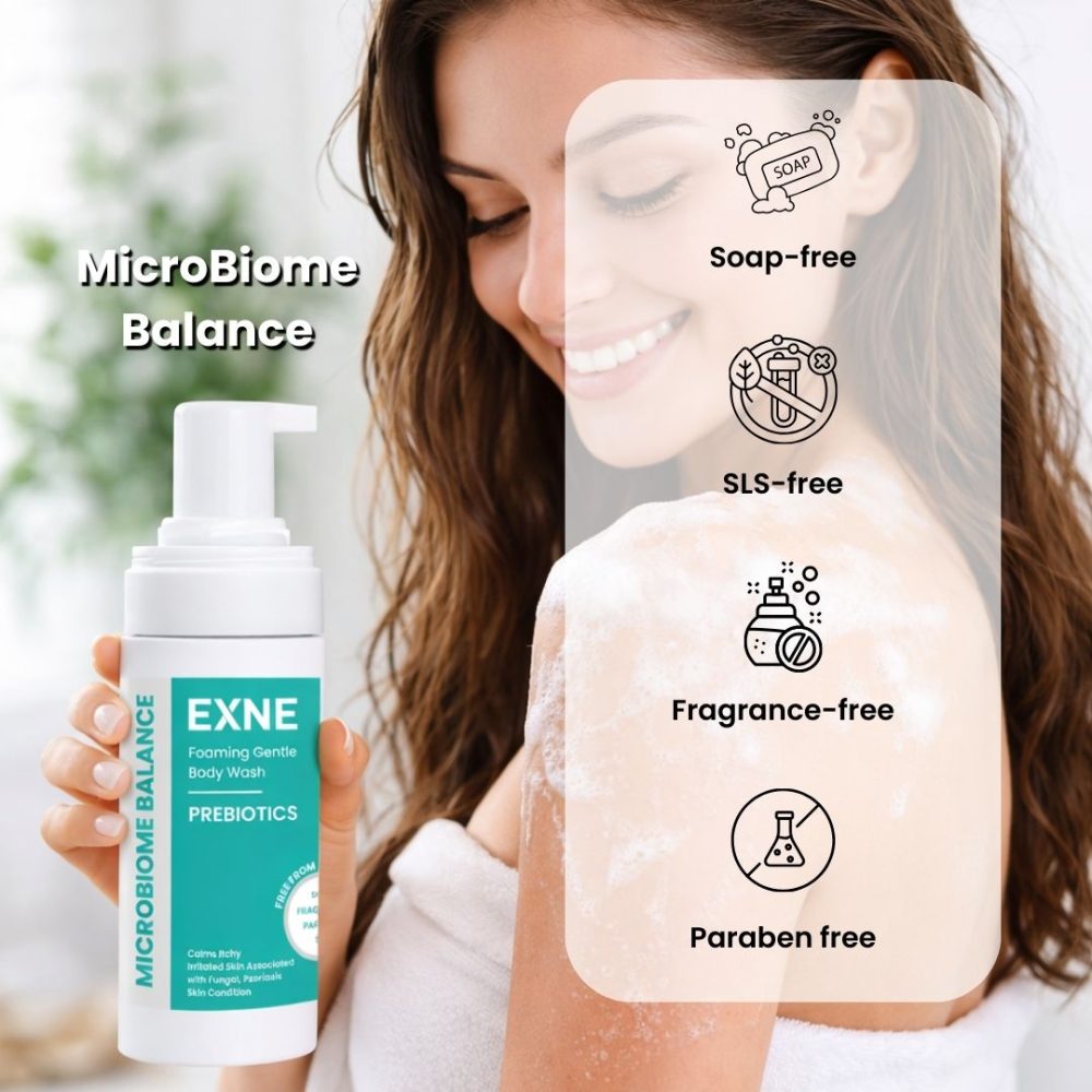 EXNE Foaming Gentle Body Wash – Prebiotics