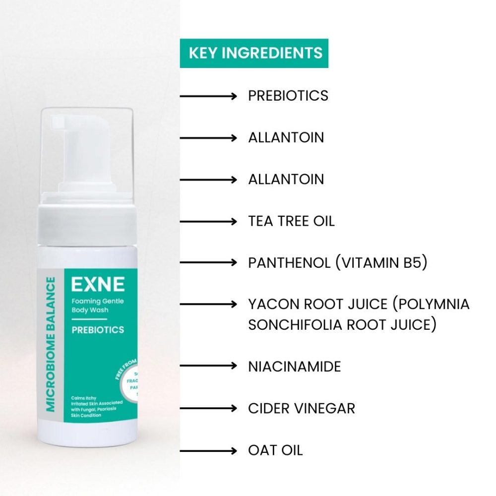 EXNE Foaming Gentle Body Wash – Prebiotics - Image 4